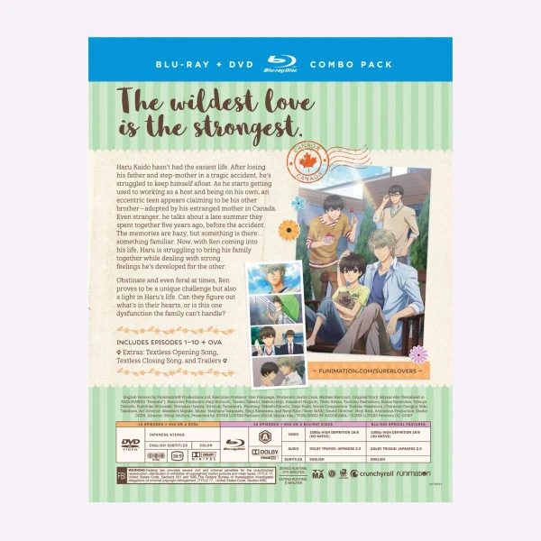 FUNIMATION/CRUNCHYROLL Super Lovers Season 1 Blu-ray/DVD - Image 2