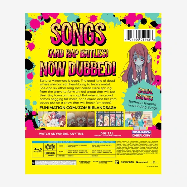FUNIMATION/CRUNCHYROLL ZOMBIE LAND SAGA Season 1 Blu-ray - Image 2
