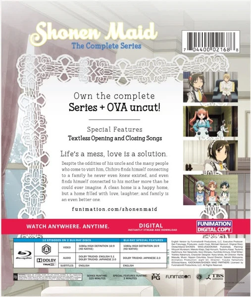 FUNIMATION/CRUNCHYROLL Shonen Maid Essentials Blu-ray - Image 2