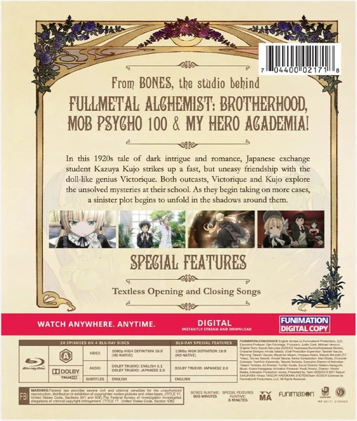 FUNIMATION/CRUNCHYROLL Gosick Complete Series Essentials Blu-ray - Image 2
