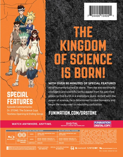 FUNIMATION/CRUNCHYROLL Dr. STONE Season 1 Steelbook Blu-ray - Image 4