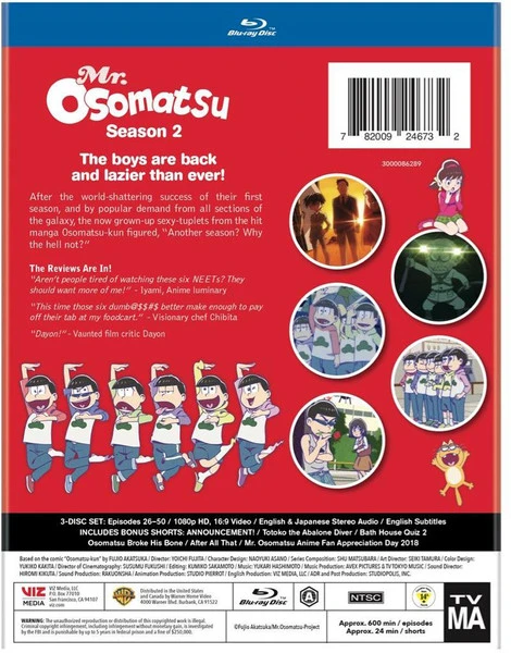 Viz Mr. Osomatsu Season 2 Blu-ray - Image 2